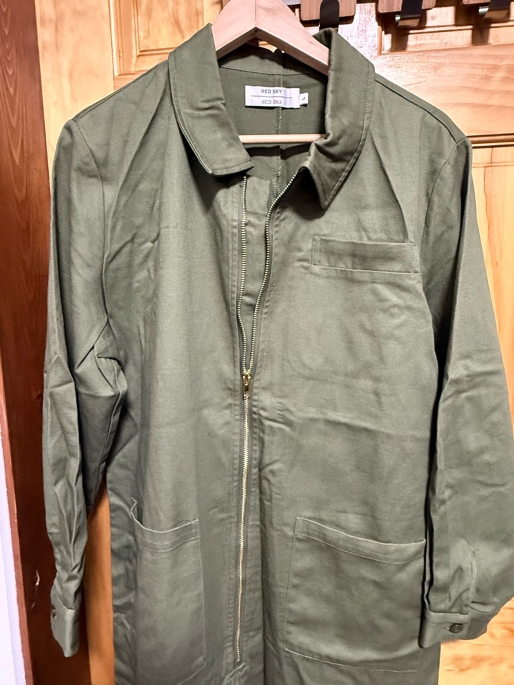 Redsky Classic Boilersuit Jumpsuit in Olive - Picture 6 of 8